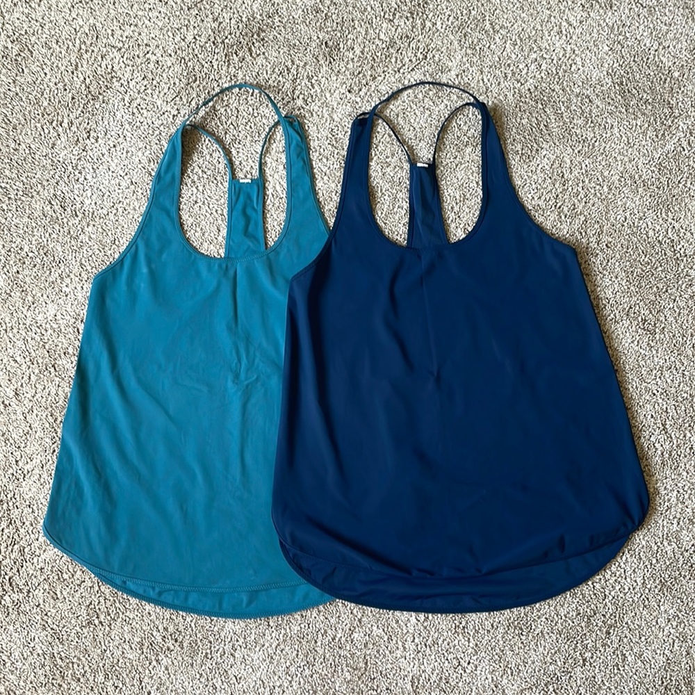 Two Lululemon Tanks Size 6